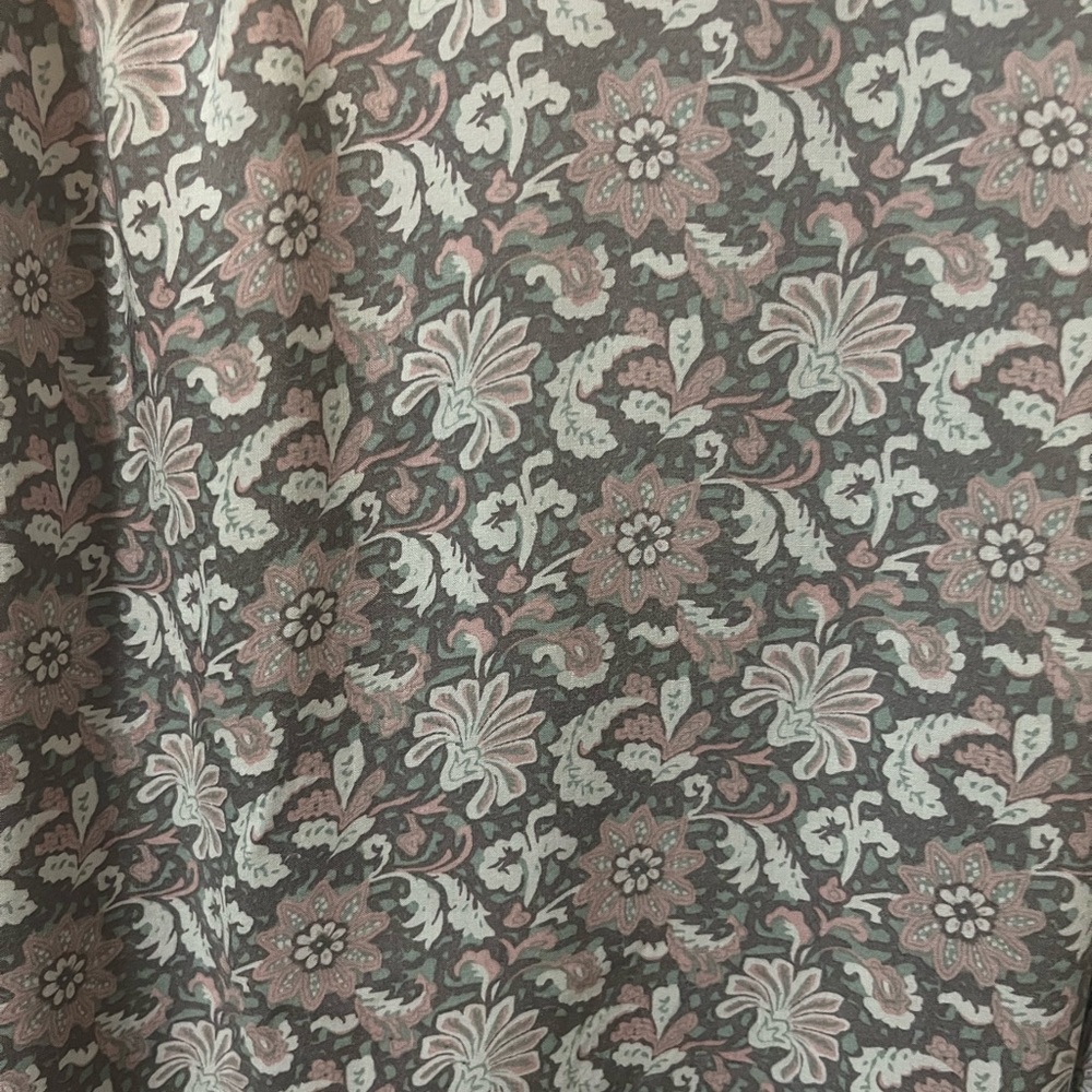 Floral Print V-Neck Blouse - Blue/Pink - Picture 4 of 4